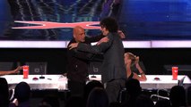 Howard Stern and Howie Mandel Have a Bromance Dance - America's Got Talent 2015