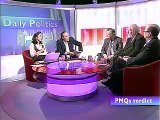 Daily Politics 26th november 2008 Ken clarke  and charles Clarke ex Conservative and labour heavyweights give opinions with Nick Robinson on economy and election date.