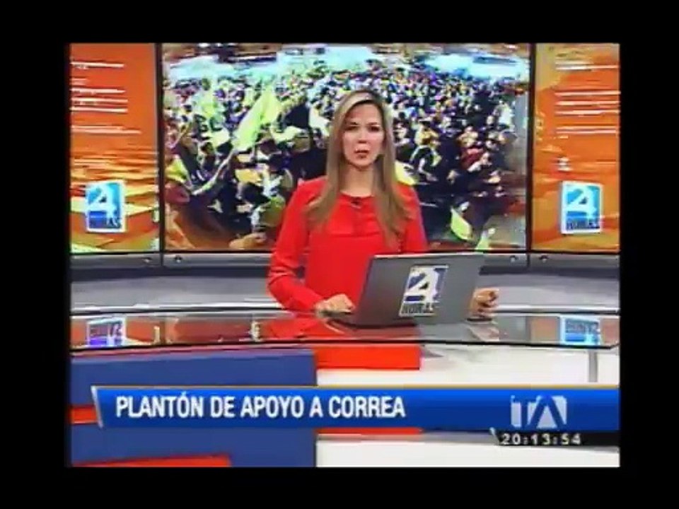 Simpatizantes del régimen continuaron con sus concentraciones frente  a la sede de Alianza PAIS
