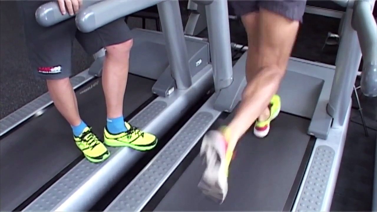 Efficient running on a treadmill