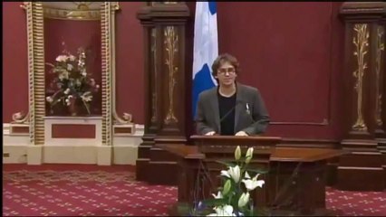 Discours de Fred Pellerin lors de la remise de l'insigne de Chevalier de l'Ordre national du Québec
