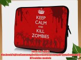 15 inch Rikki KnightTM Keep Calm and Kill zombies on grunge Red Design Laptop Sleeve