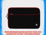 Red Trim Premium Neoprene Laptop Notebook Protective Sleeve for Sony 17 inch Laptop Models