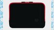 SumacLife Padded Sleeve - PRO Microsuede Quilted Cover FIRE RED BLACK for Samsung ATIV Book