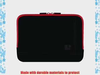 Download Video: SumacLife Padded Sleeve - PRO Microsuede Quilted Cover FIRE RED BLACK for Samsung ATIV Book