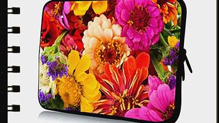 17 inch Rikki KnightTM Colorful Flower Arrangement Design Laptop Sleeve