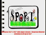 13 inch Rikki KnightTM Sports Word picture Design Laptop Sleeve