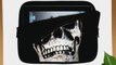 10 inch Rikki KnightTM Skull Bones Cracked Design Laptop sleeve - Ideal for iPad 234 iPad Air