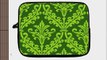 13 inch Rikki KnightTM Olive Green Color Damask Design Laptop Sleeve