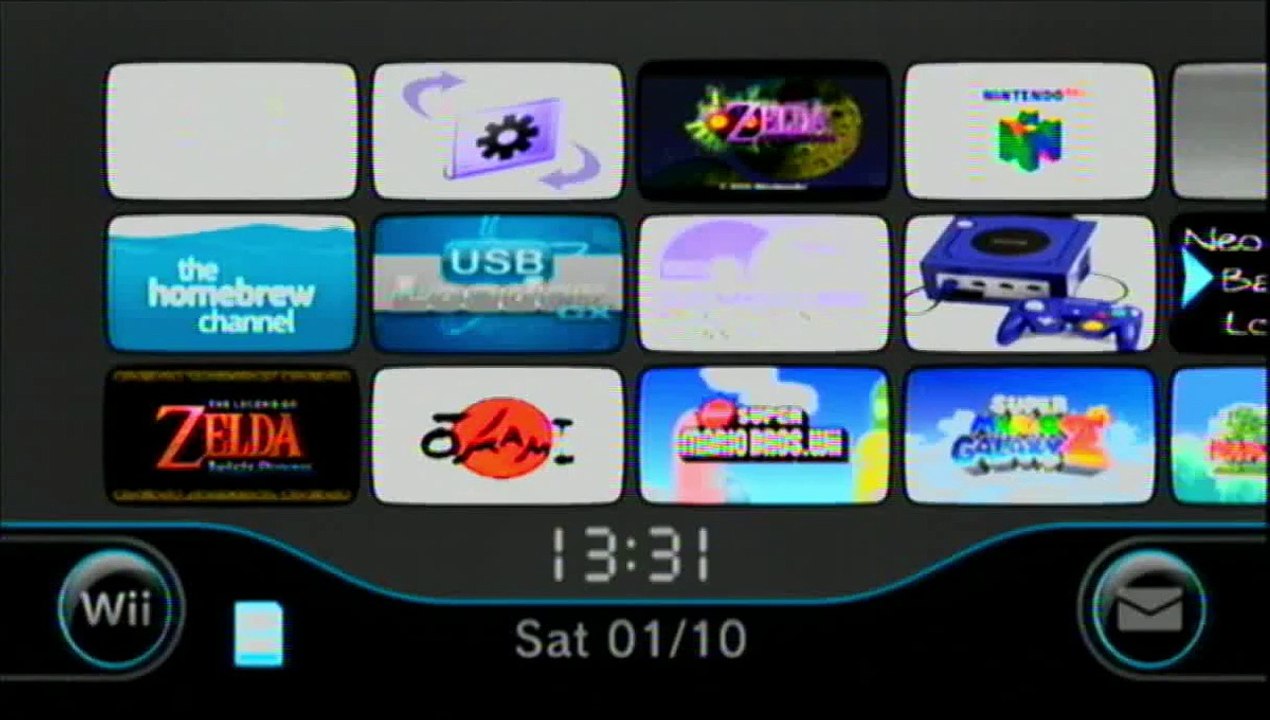 My hacked Nintendo Wii menu video Dailymotion
