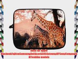 15 inch Rikki KnightTM Three Giraffes on Safari Design Laptop Sleeve