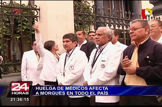 Huelga de médicos forenses afecta a morgues en todo el país