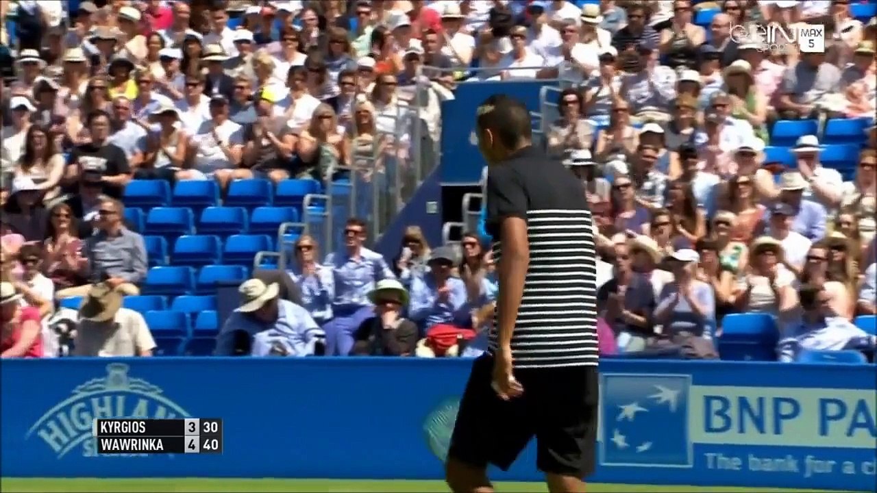 Stanislas Wawrinka Vs Nick Kyrgios Queen's 2015 R1 Highlights HD