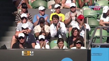 Roger Federer vs  Nikolay Davydenko.  Australian Open 2010 QF