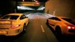 Porsche 911 GT3 y Lamborghini Gallardo Superleggera en las calles de París.mp4