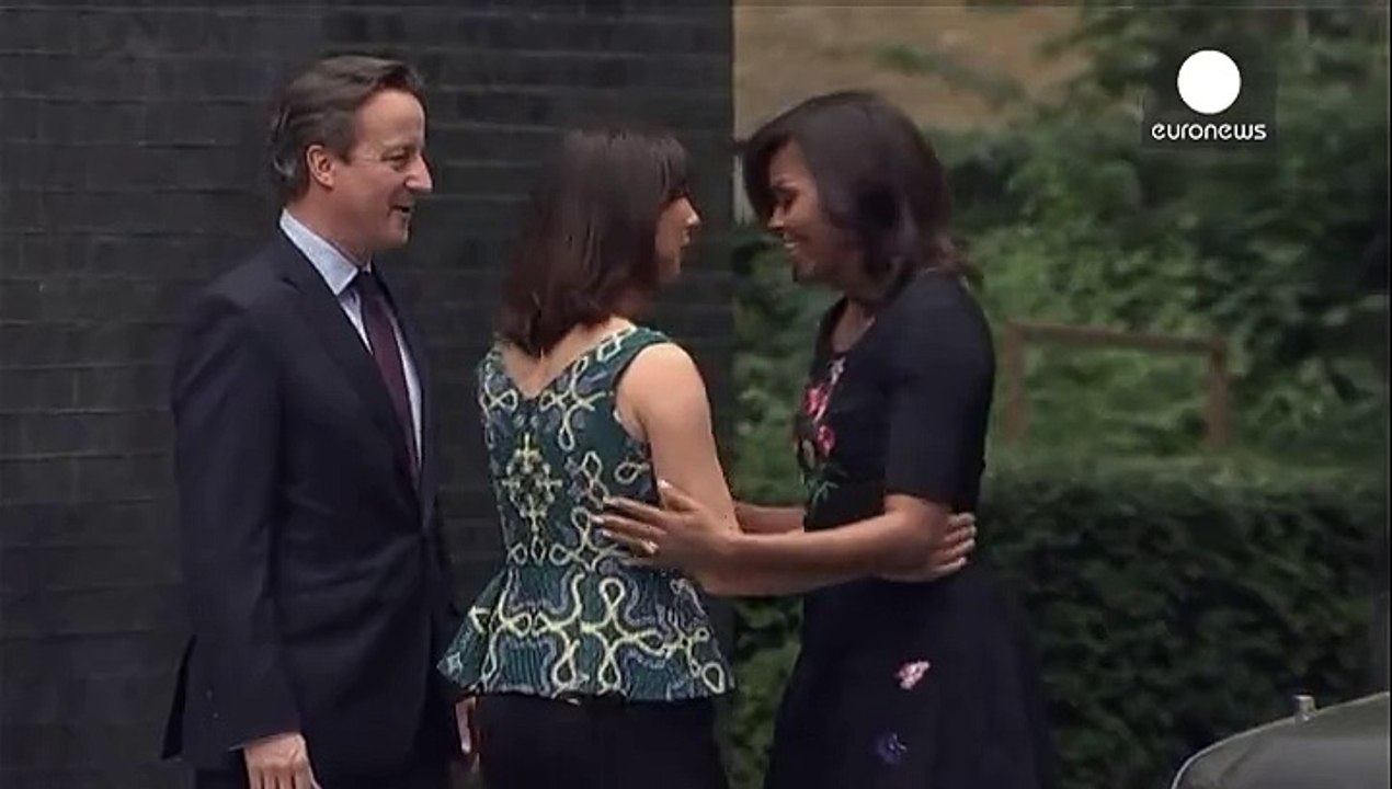 London: michelle obama trifft cameron