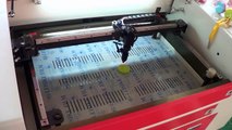Laser engraving: rubber stamp, China laser engraving machine