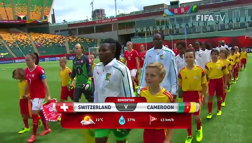 Switzerland Vs Cameroon 1-2 Highlights 16-06-2015 Women’s World Cup