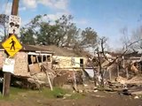 Ride through the destruction after Katrina and flooding of the 9th Ward New Orleans