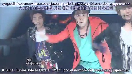 súper junior superman live sub esp