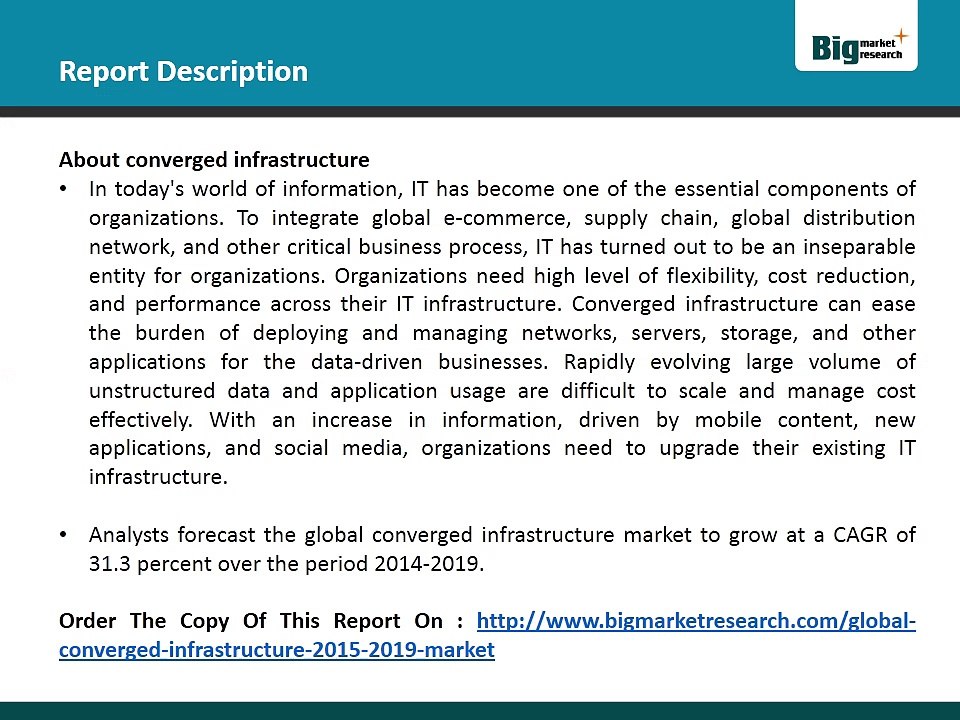 Research Methodology For The Global Converged Infrastructure Market 2015-2019