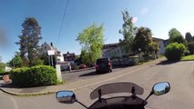 Scooter rider deliberately rammed off the road. Hit and run
