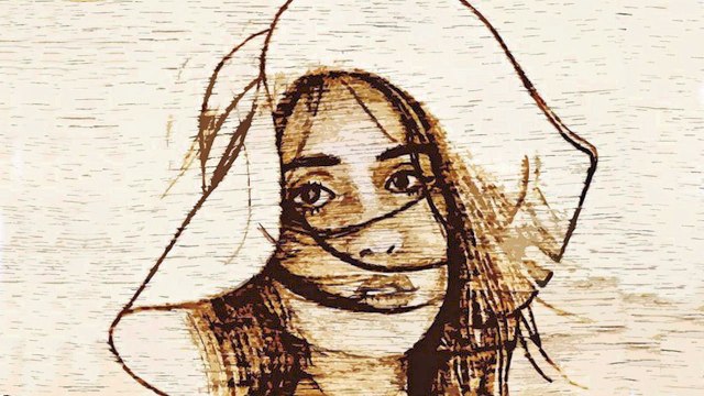 Rudy's pyrography art Morphing