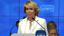 Aguirre anuncia que no seguirá como presidenta del PP de Madrid