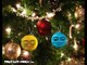 Deux boules s'éclatent, carte joyeux Noël et bonne année, humour, carte voeux virtuelle