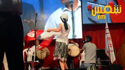 إحتفال نداء تونس في قبّة المنزه عرك و معروك و فضائح أمام وسائل الإعلام