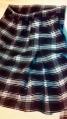 Repurposing school uniform skirts