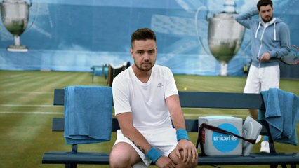 Andy Murray and Liam Payne team up at Queens Club to help Unicef beat disease