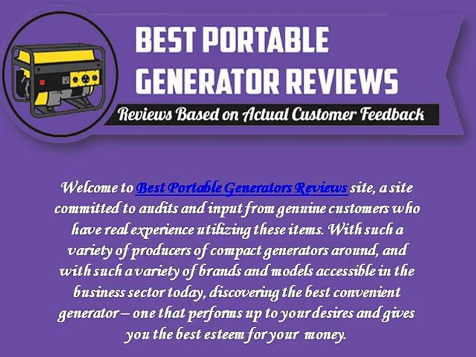 portable generators