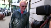 Chris Evans mobbed by press as he arrives for his Radio 2 show