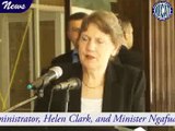 UNDP Helen Clark address members of the media at Foreign Affairs
