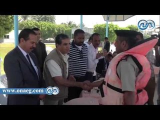 وزير البيئة يداعب الصحفيين : إشربو من مياه النيل ولا إنتو خايفين