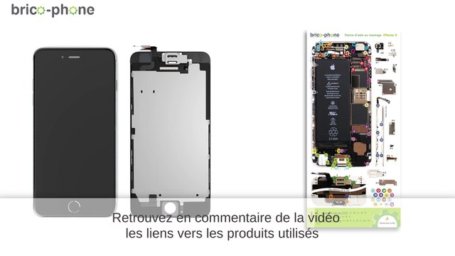 Tuto réparer iPhone 6 : remplacer la vitre et le LCD avec un bloc écran Complet HD 3D