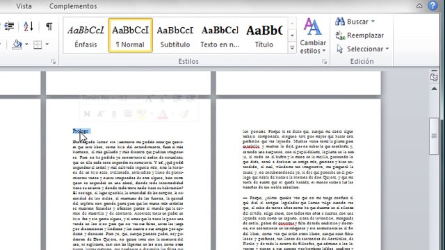 Cómo crear un índice automático en Word 2010