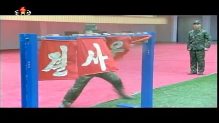 KCTV - North Korea Special Forces Extreme Taekwondo Demo [720p]