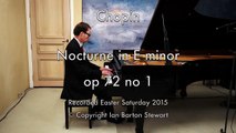 Chopin, Nocturne in E Minor opus 72 no 1 played by Ian Barton Stewart