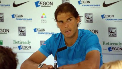 ATP Queens - Rafa Nadal: "La hierba es así"