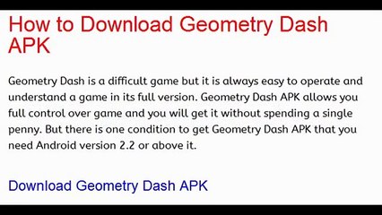 Download Geometry Dash Android Game