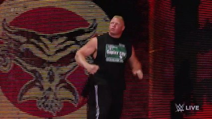 Brock Lesnar is revealed as Seth Rollins' next challenger Raw, June 15, 2015