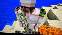 Minecraft iron golem & snowman build