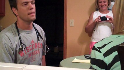 Medical Student Conducting Practice Patient Exam