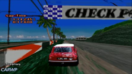 Gran Turismo 2 60 FPS S-1 Rover Mini 1275S Mark I 239 cv @ Tahiti Road