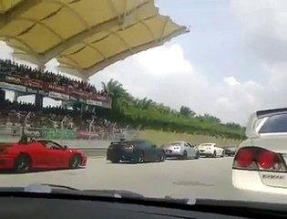 Porsche Crashing Into Ferrari 2013 Epic Supercar Fail