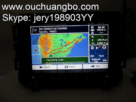 Ouchuangbo audio radio dvd gps 2014 Dodge Ram 1500 Route planning
