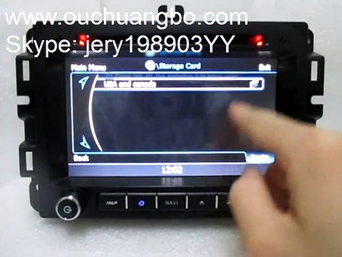 Ouchuangbo Dodge Ram 1500 head unit set up navigation map path