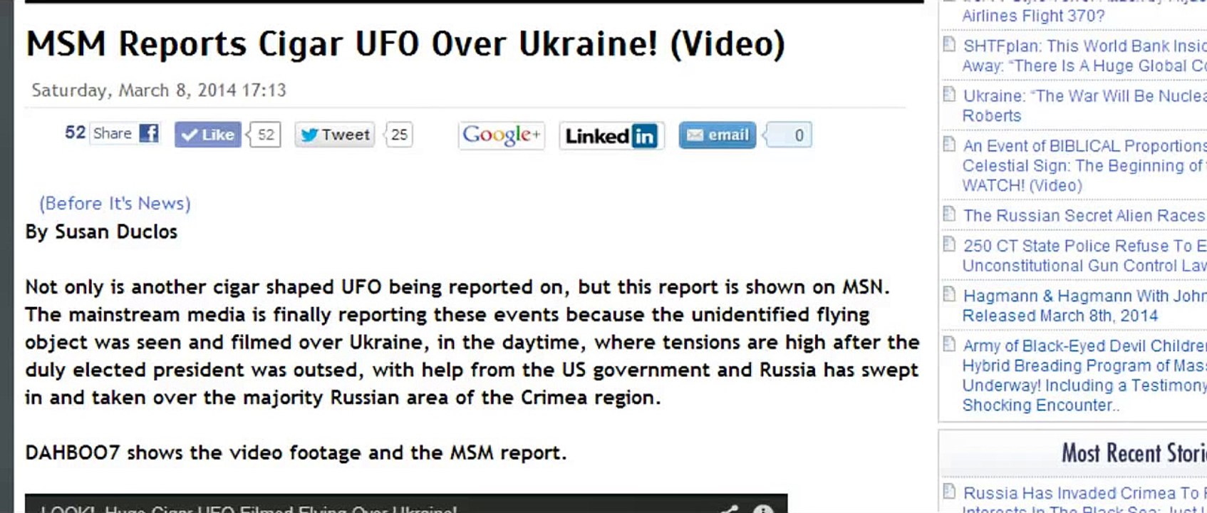 Ukraine UFO Really US Military Sky Dreadnought